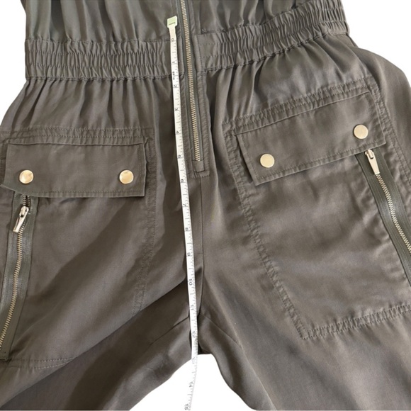 ATM Anthony Thomas Melillo Army Green Washed Lyocell Utility Jumpsuit XS - Picture 11 of 14